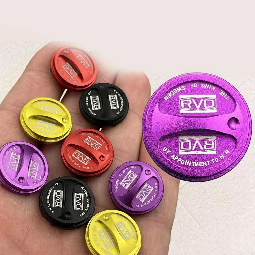 Botones de carrete de pesca compatibles con B5B5 B4P4 con construcción de aleación de aluminio (rojo)