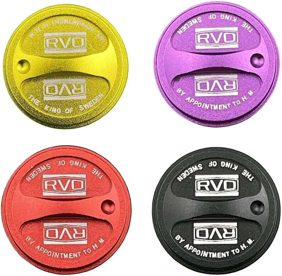 Botones de carrete de pesca compatibles con B5B5 B4P4 con construcción de aleación de aluminio (rojo)