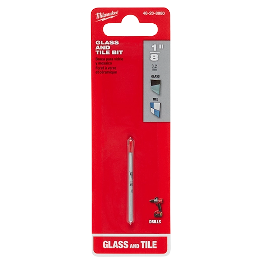 Broca para vidrio y azulejos de 1/8