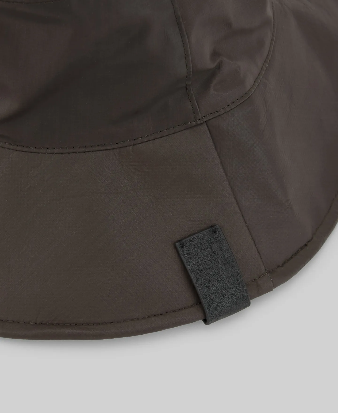 Brown cotton fabric hat woman