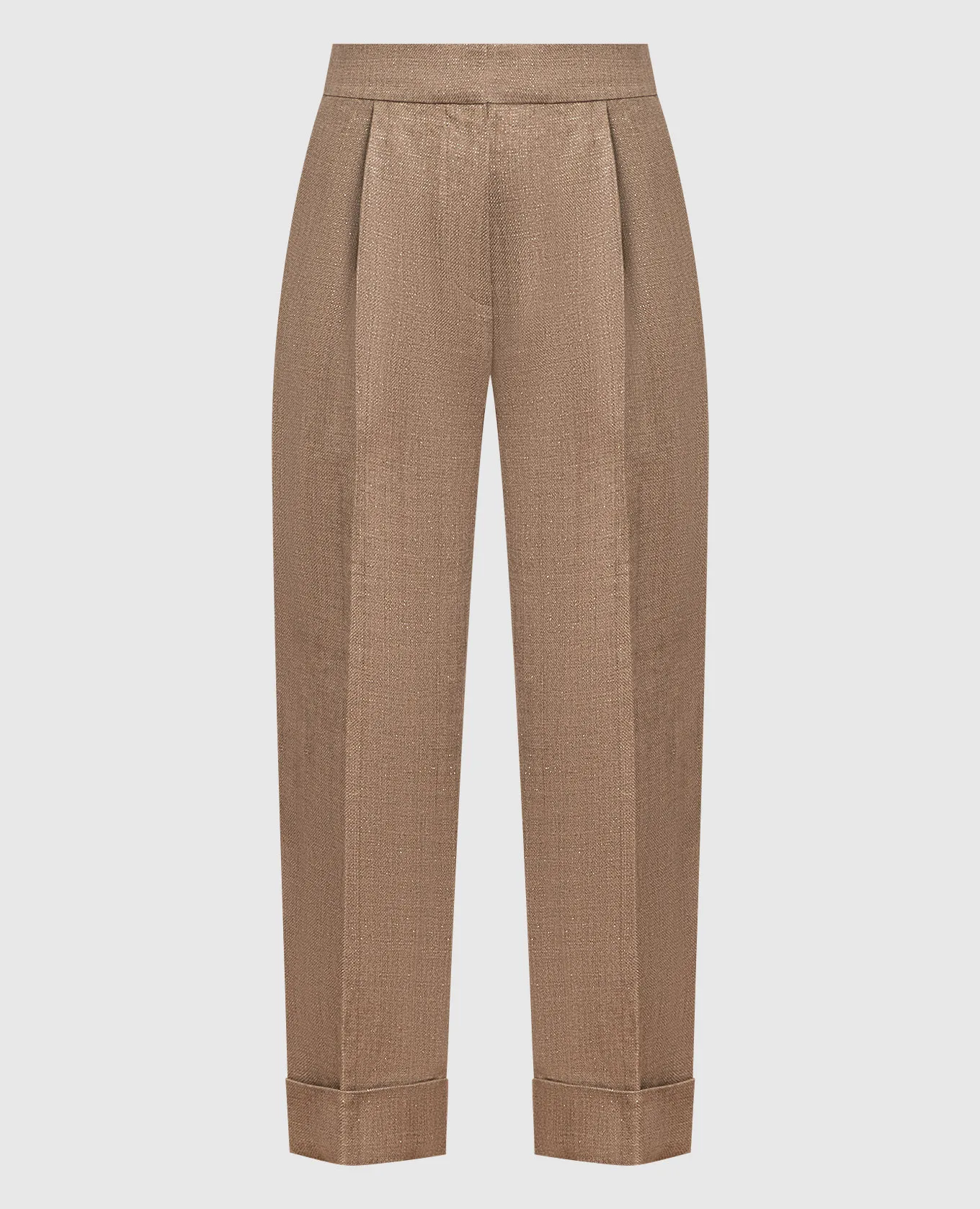 Brunello Cucinelli Brown pants with lurex