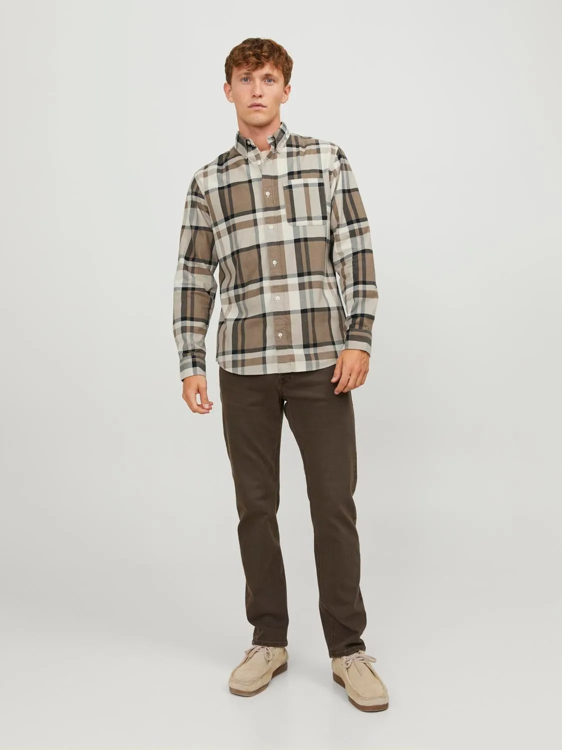 Camisa Corte comfort | Marrón claro | Jack & Jones®