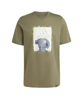 Camiseta adidas Doodle Graphic Hombre Verde Oliva