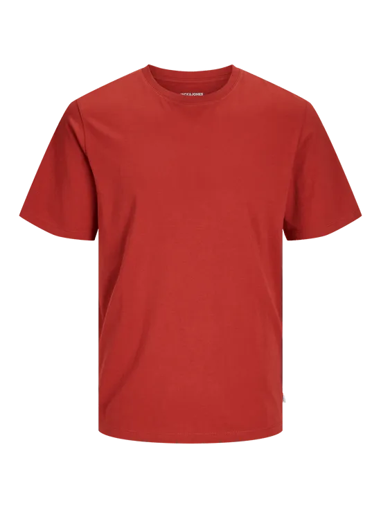 CAMISETA BáSICA ROJA  JJEORGANIC
