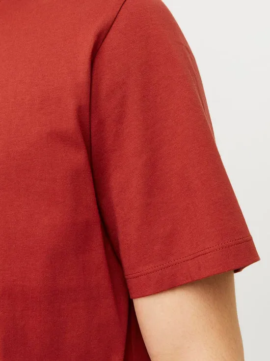 CAMISETA BáSICA ROJA  JJEORGANIC