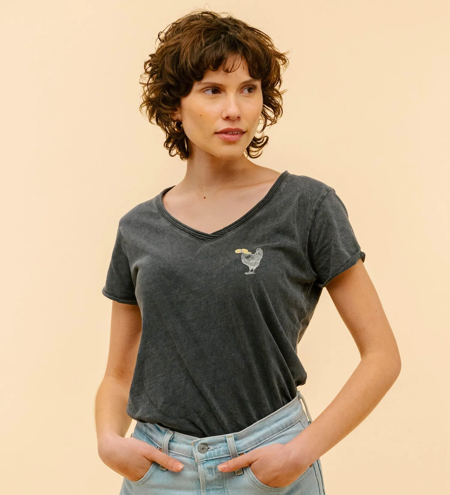 CAMISETA CUELLO PICO MARENGO