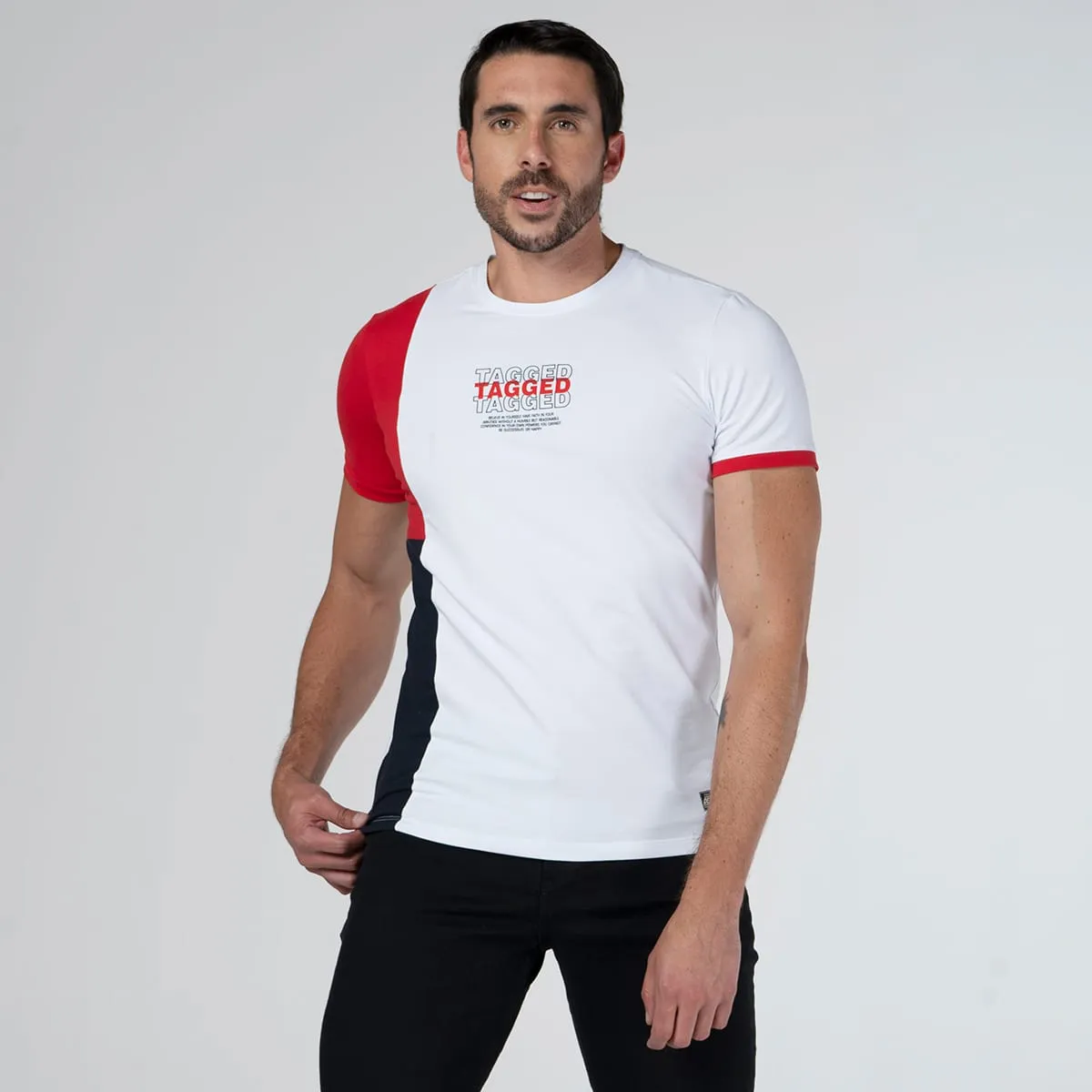 Camiseta  Cuello Redondo Tagged