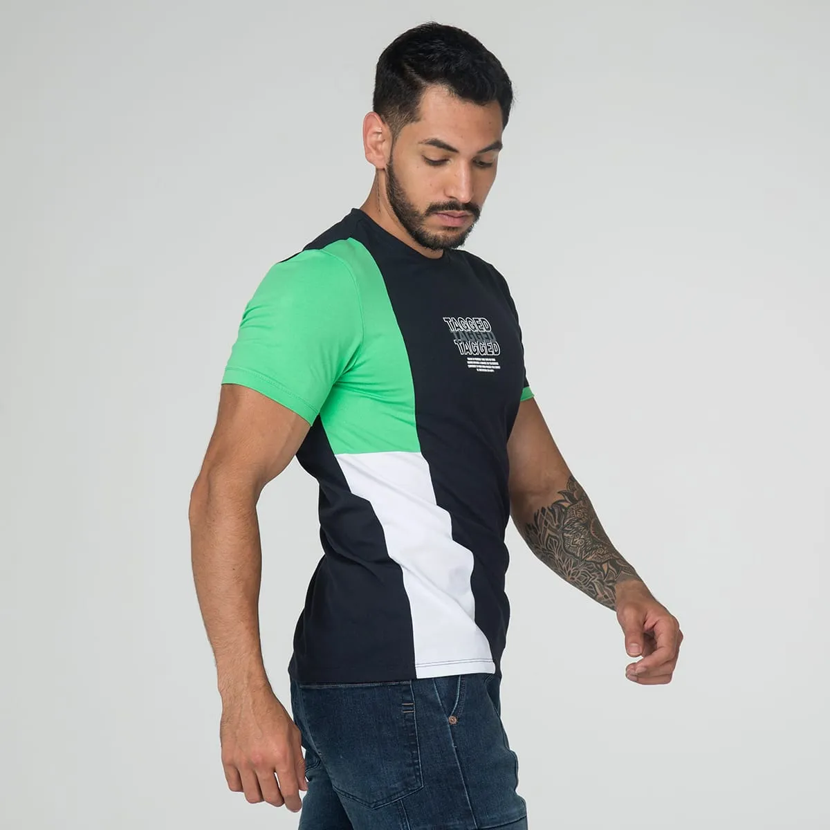 Camiseta  Cuello Redondo Tagged