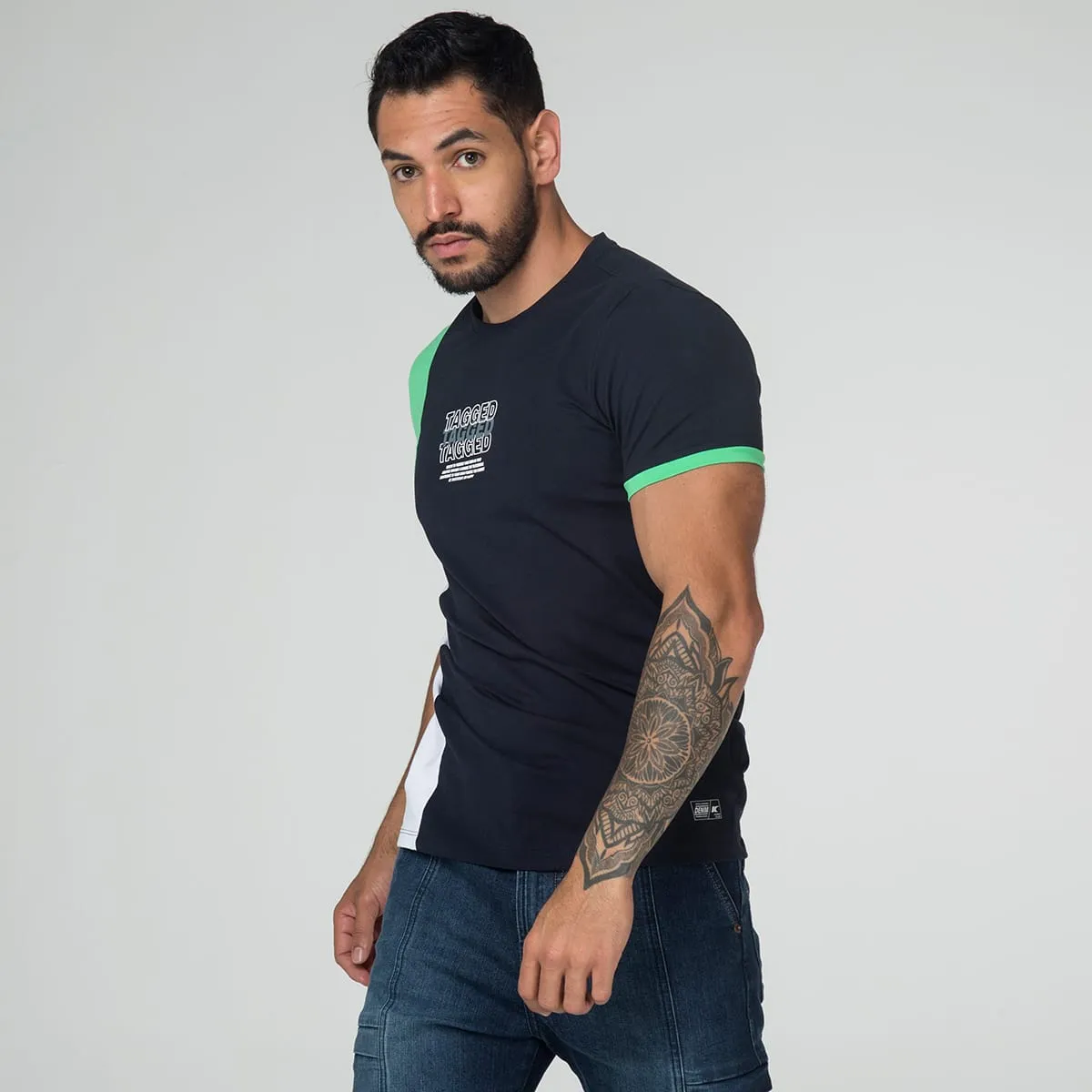 Camiseta  Cuello Redondo Tagged