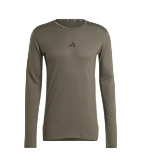 Camiseta de Fitness adidas Workout Long-Sleeve Hombre Verde Oliva