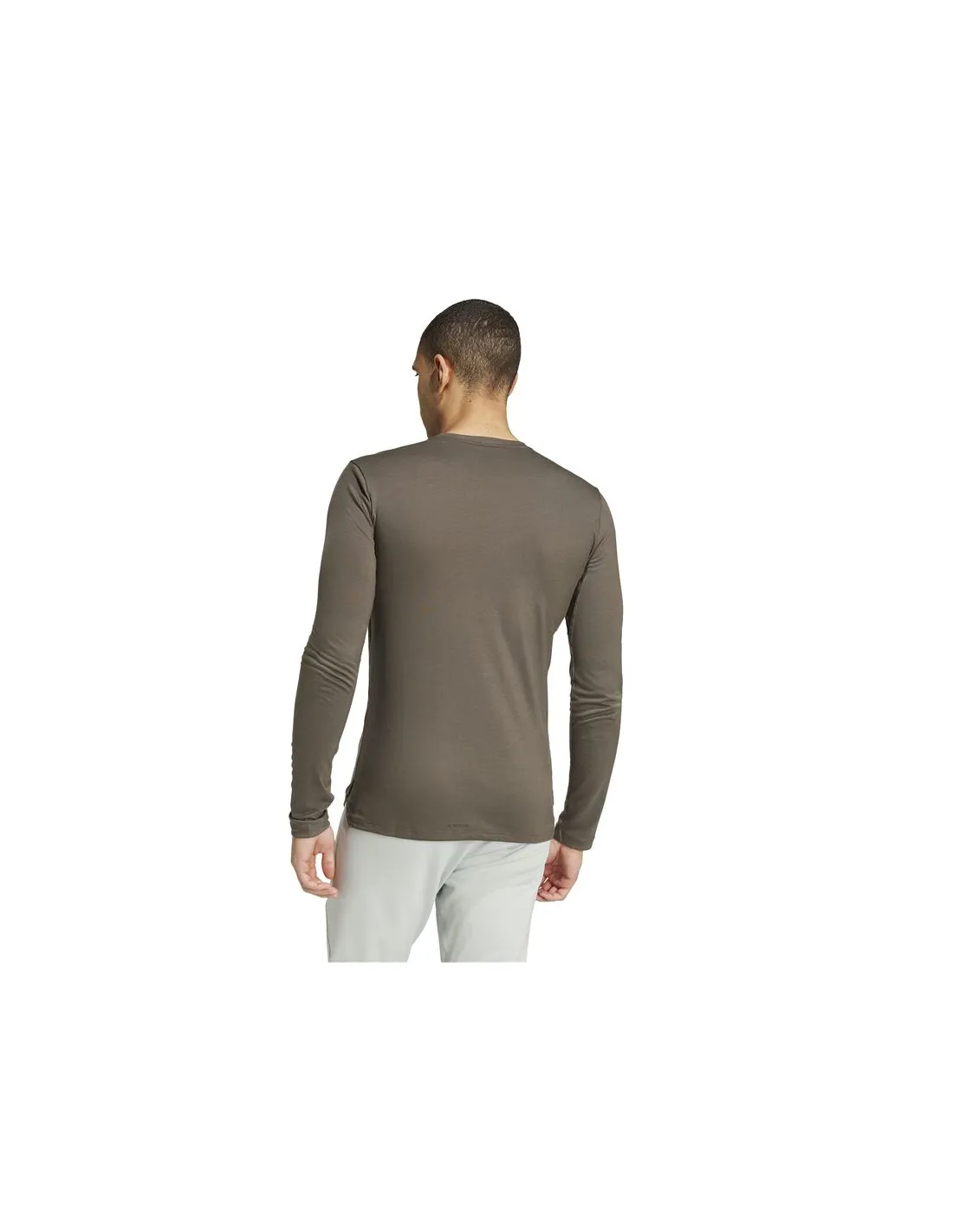 CAMISETA DE FITNESS ADIDAS WORKOUT LONGSLEEVE HOMBRE VERDE OLIVA
