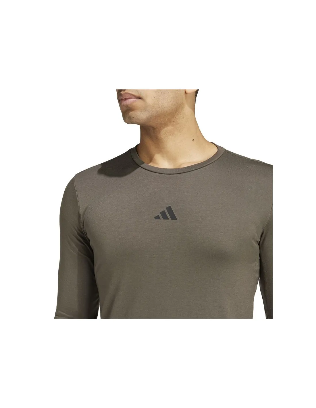 CAMISETA DE FITNESS ADIDAS WORKOUT LONGSLEEVE HOMBRE VERDE OLIVA