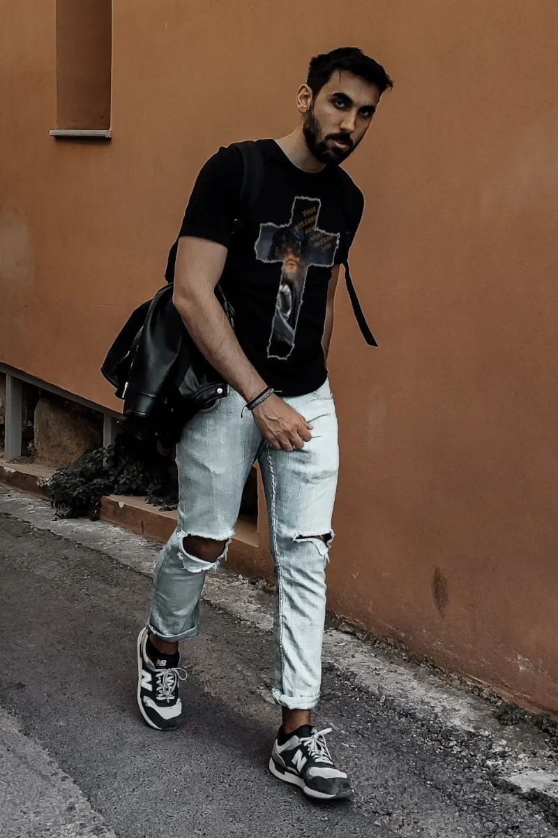 Camiseta de hombre OLD END negra
