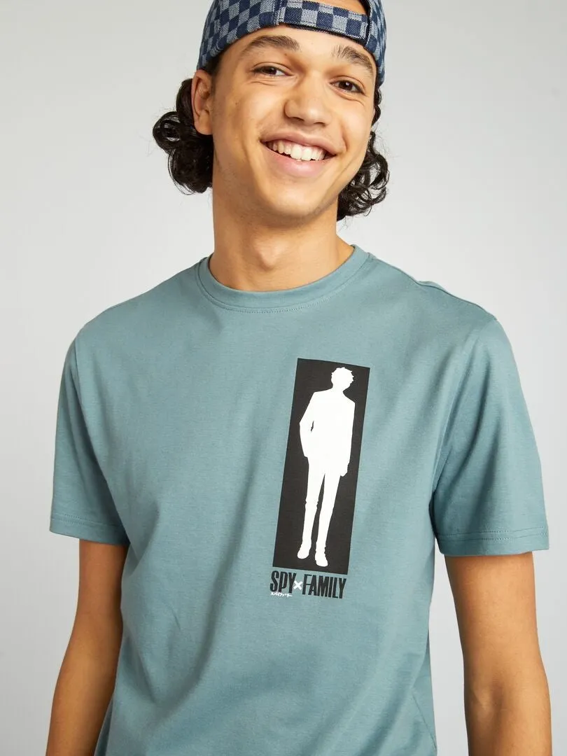 CAMISETA DE MANGA CORTA 'SPY FAMILY'  AZUL
