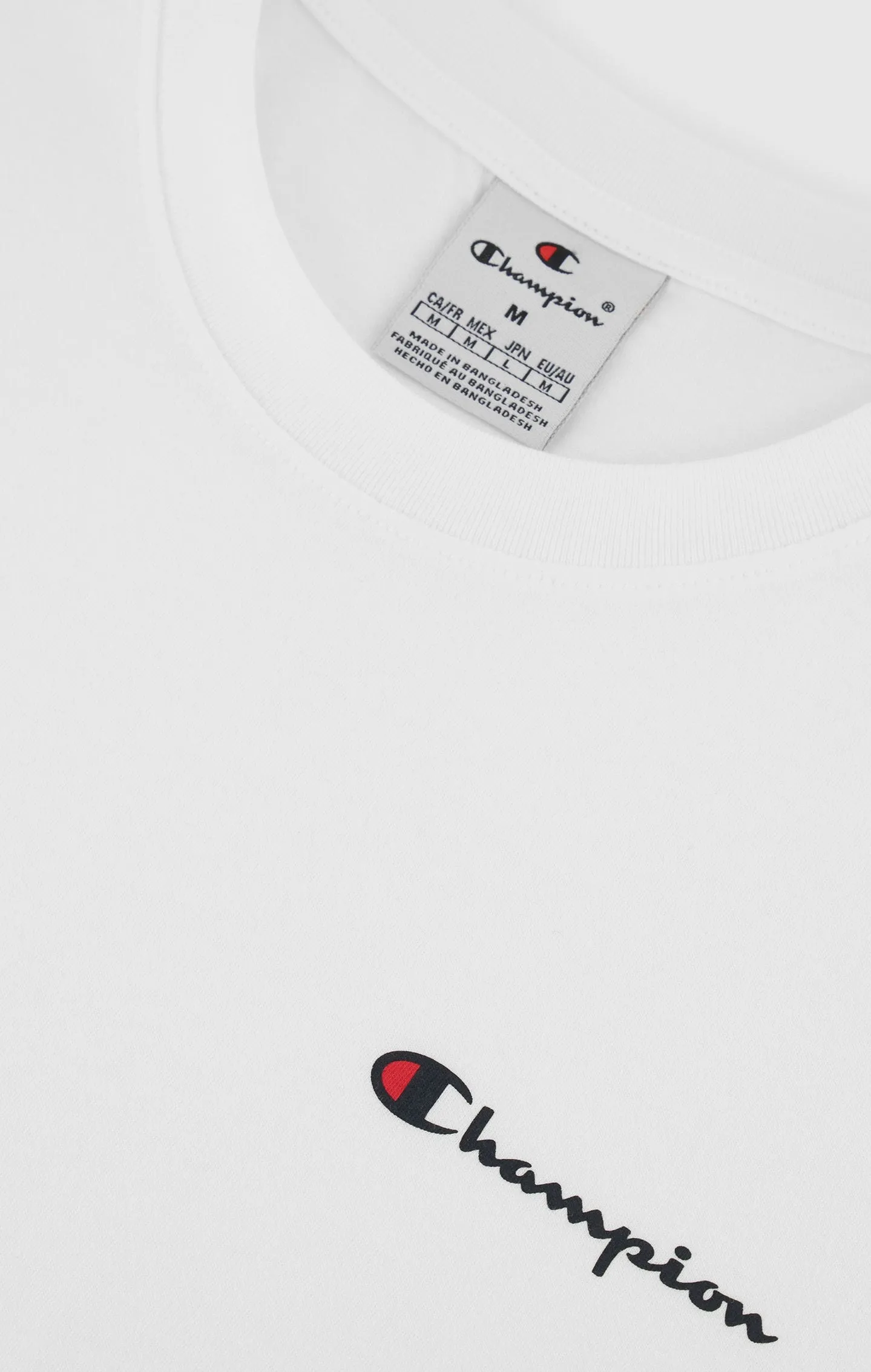 Camiseta de punto de algodón con logotipo pequeño