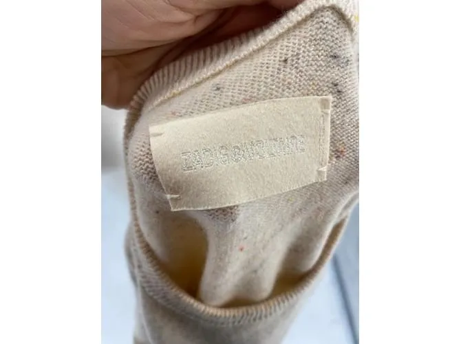 Camiseta de punto ZADIG & VOLTAIRE.Cachemira S internacional Beige 