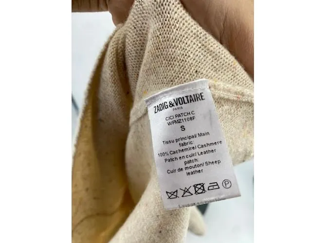 Camiseta de punto ZADIG & VOLTAIRE.Cachemira S internacional Beige 