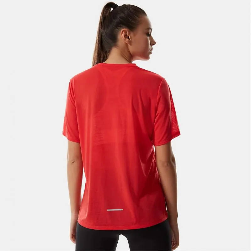 Camiseta de running The North Face Up With The Sun ( Horizon Red) para mujer