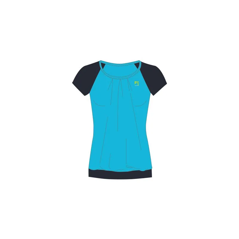 Camiseta de senderismo para mujer Karpos Cengia (Atolón azul/Capitán del cielo)