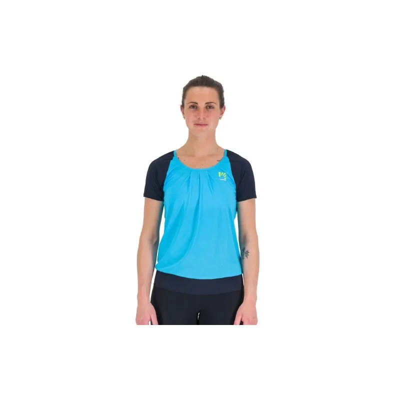 Camiseta de senderismo para mujer Karpos Cengia (Atolón azul/Capitán del cielo)