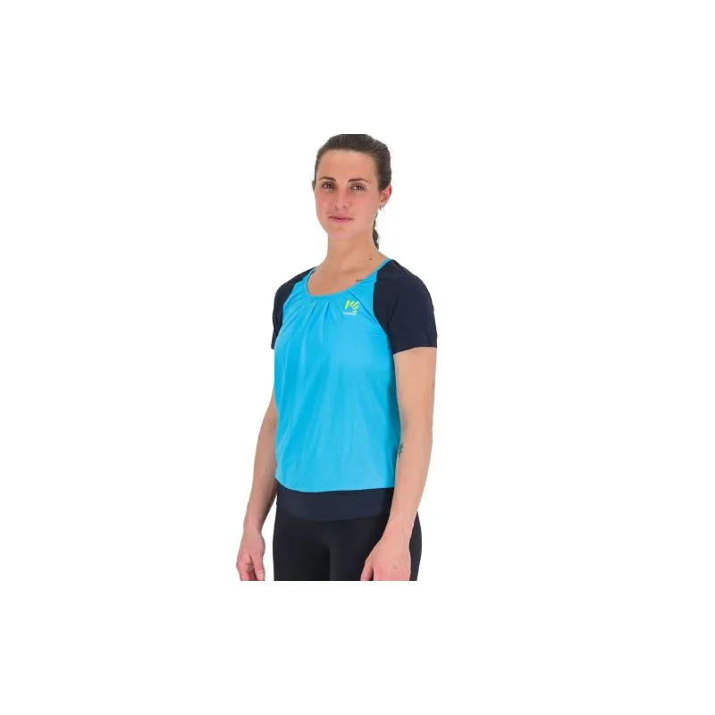 Camiseta de senderismo para mujer Karpos Cengia (Atolón azul/Capitán del cielo)