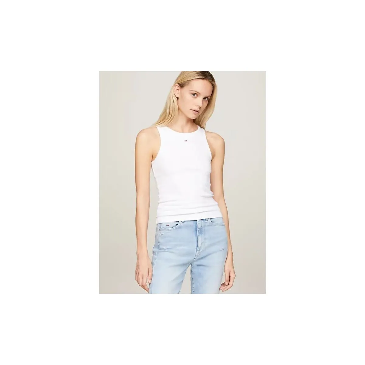 CAMISETA  ESSENTIAL RIB MUJER