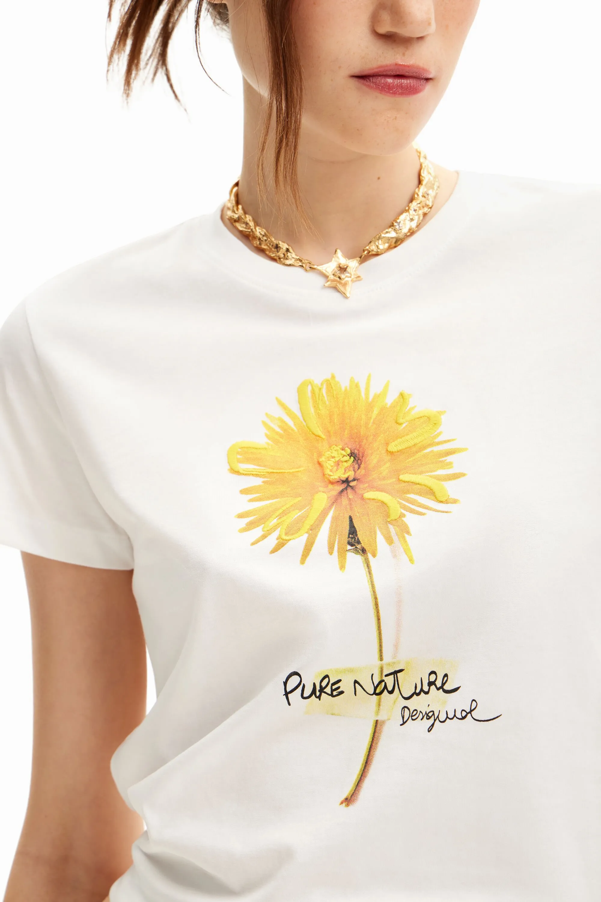 Camiseta ilustración flor