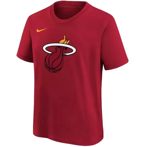 Camiseta Junior Miami Heat Essential Logo Red