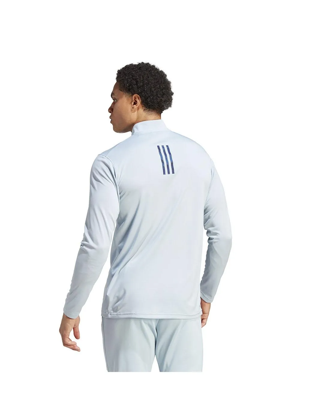 Camiseta M.Larga Hombre adidas Essential Celeste