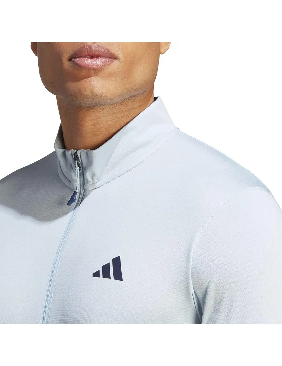 Camiseta M.Larga Hombre adidas Essential Celeste
