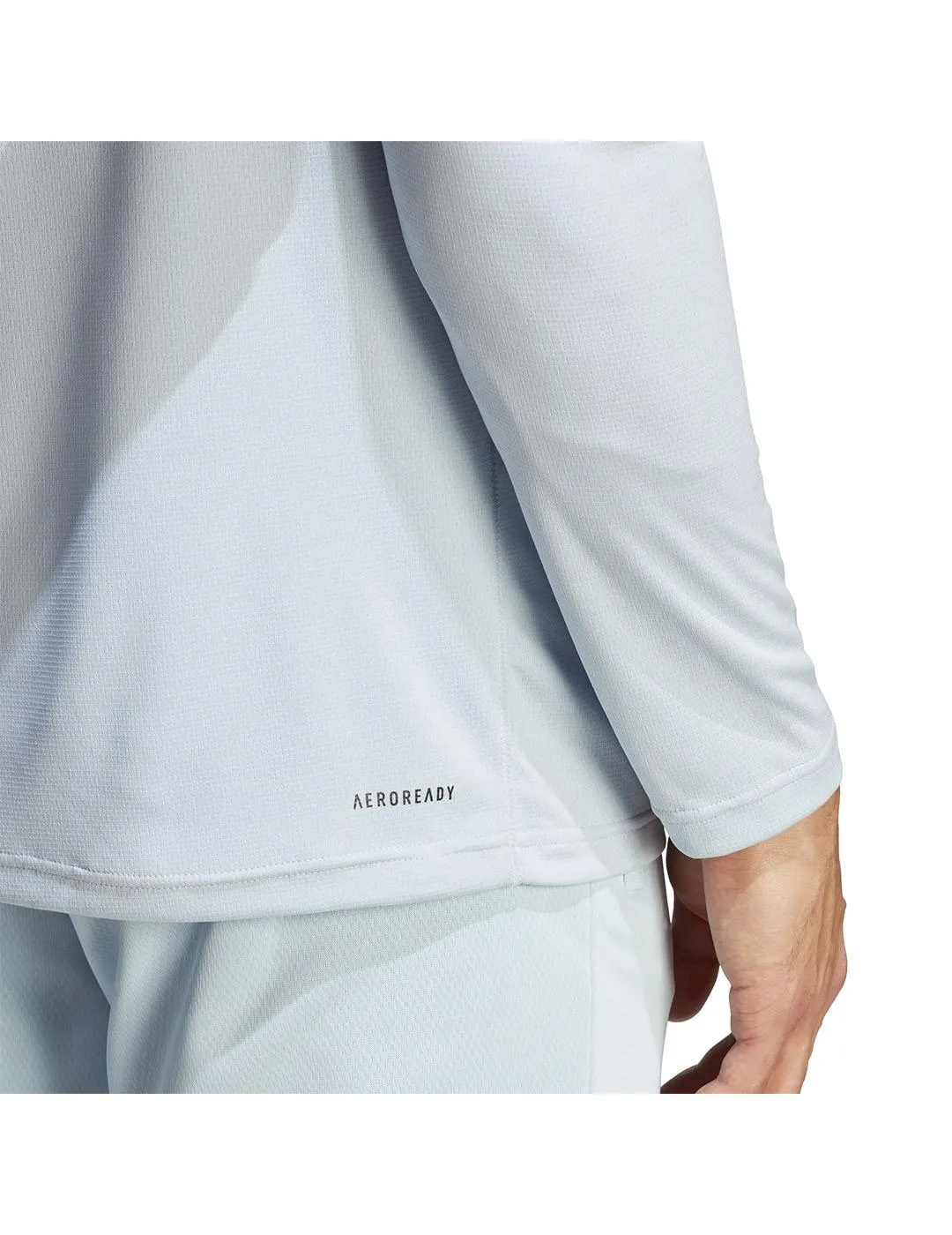 Camiseta M.Larga Hombre adidas Essential Celeste