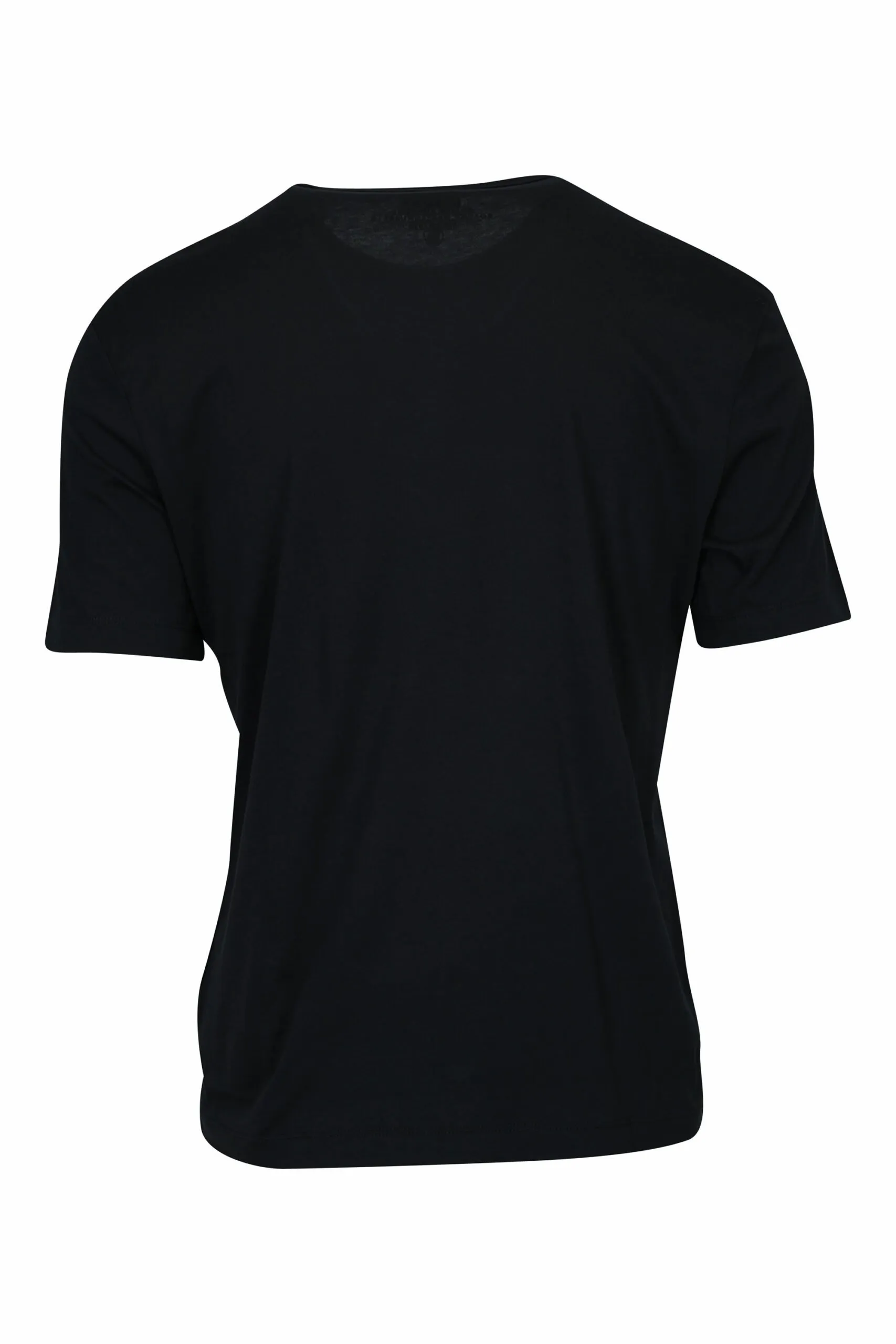 Camiseta negra con logo recuadro 