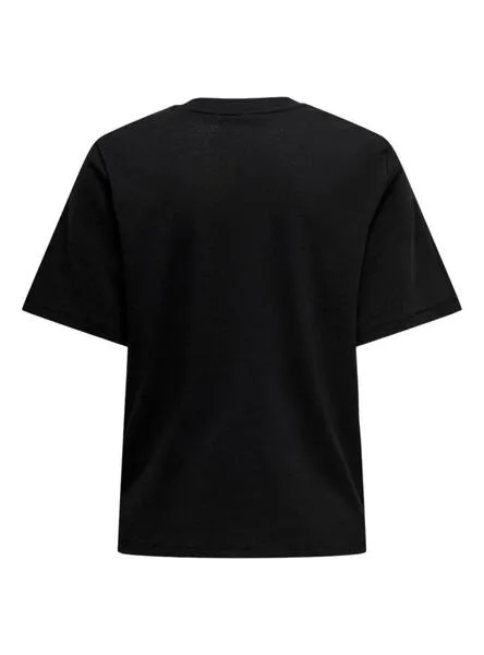 Camiseta Only Binis Negro Para Mujer