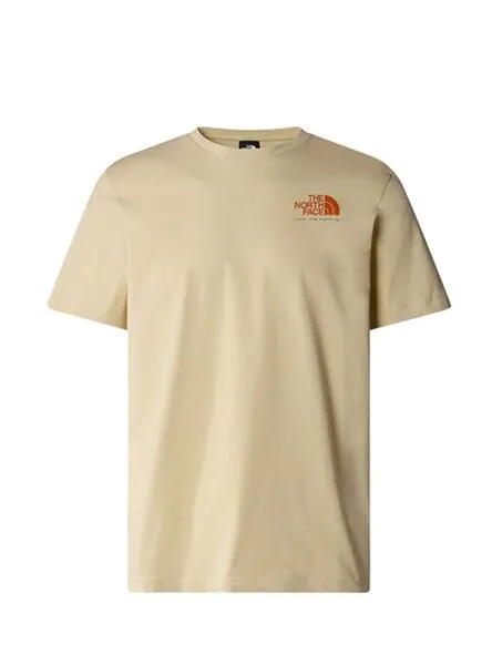 Camiseta The North Face Graphic Beige Para Hombre