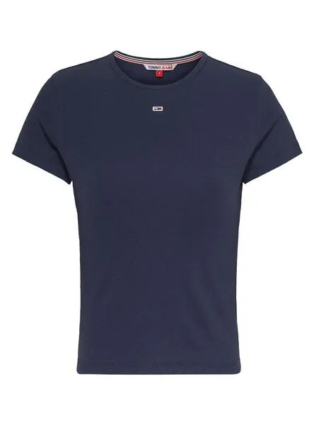 Camiseta Tommy Jeans Essential Marino para Mujer