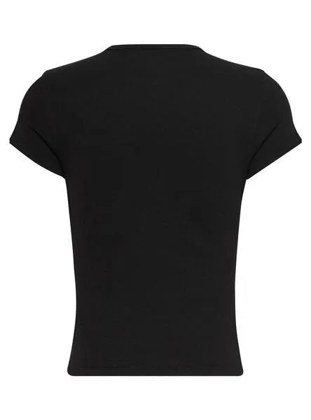Camiseta Tommy Jeans Essential Negro para Mujer
