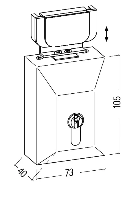 Cerradura de caja sin cilindro