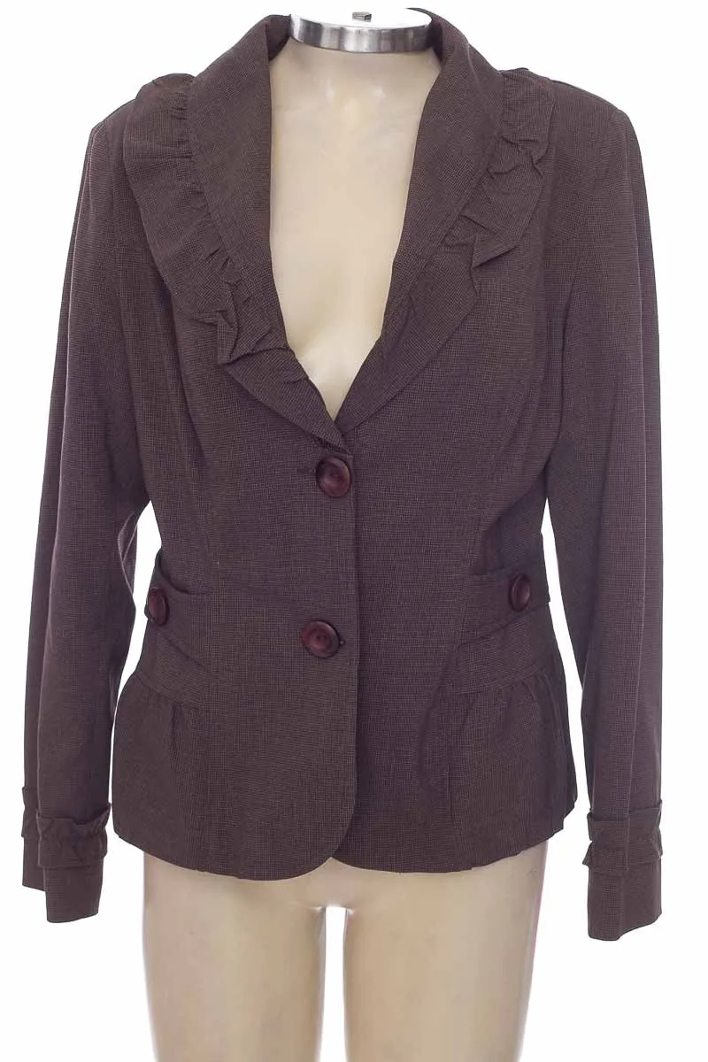 CHAQUETA / ABRIGO COLOR CAFé  LUNVAS