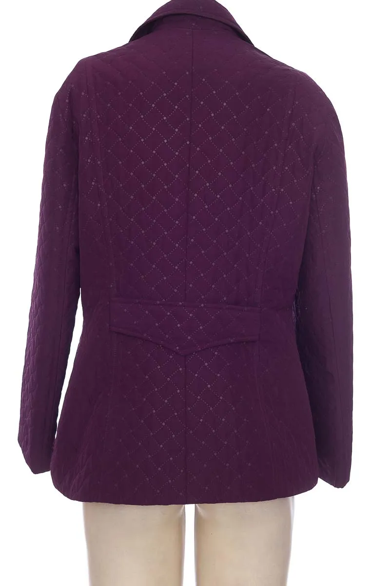 CHAQUETA / ABRIGO COLOR MORADO  ELLE