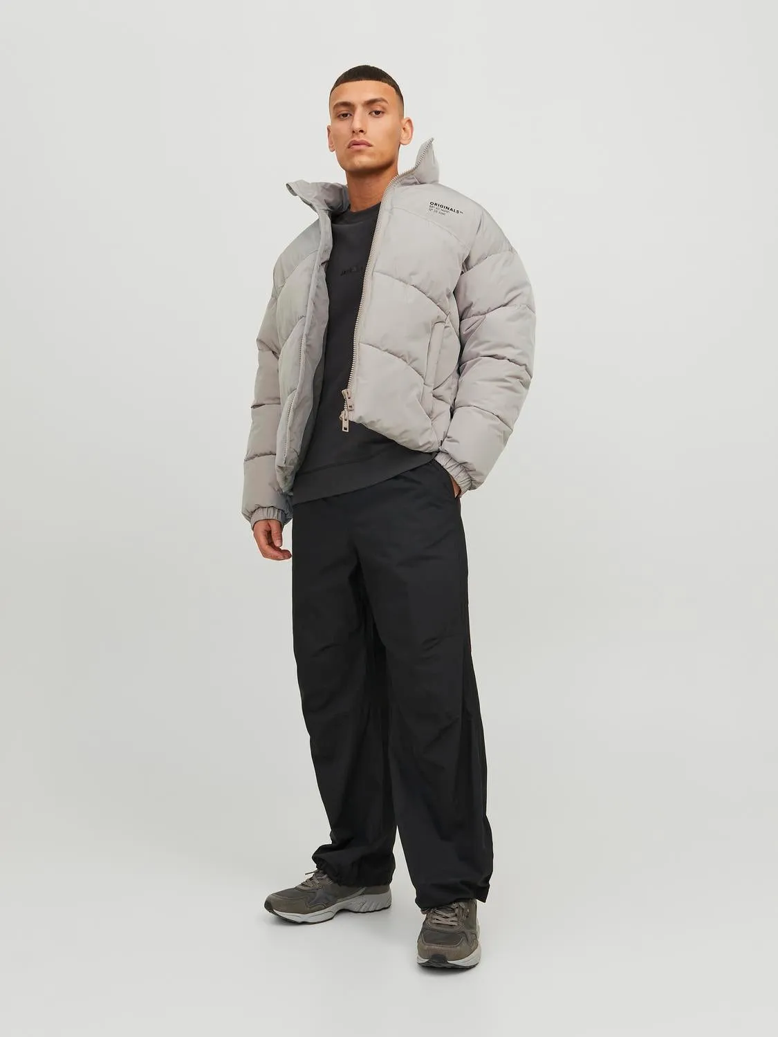Chaqueta corta acolchada | Gris claro | Jack & Jones®