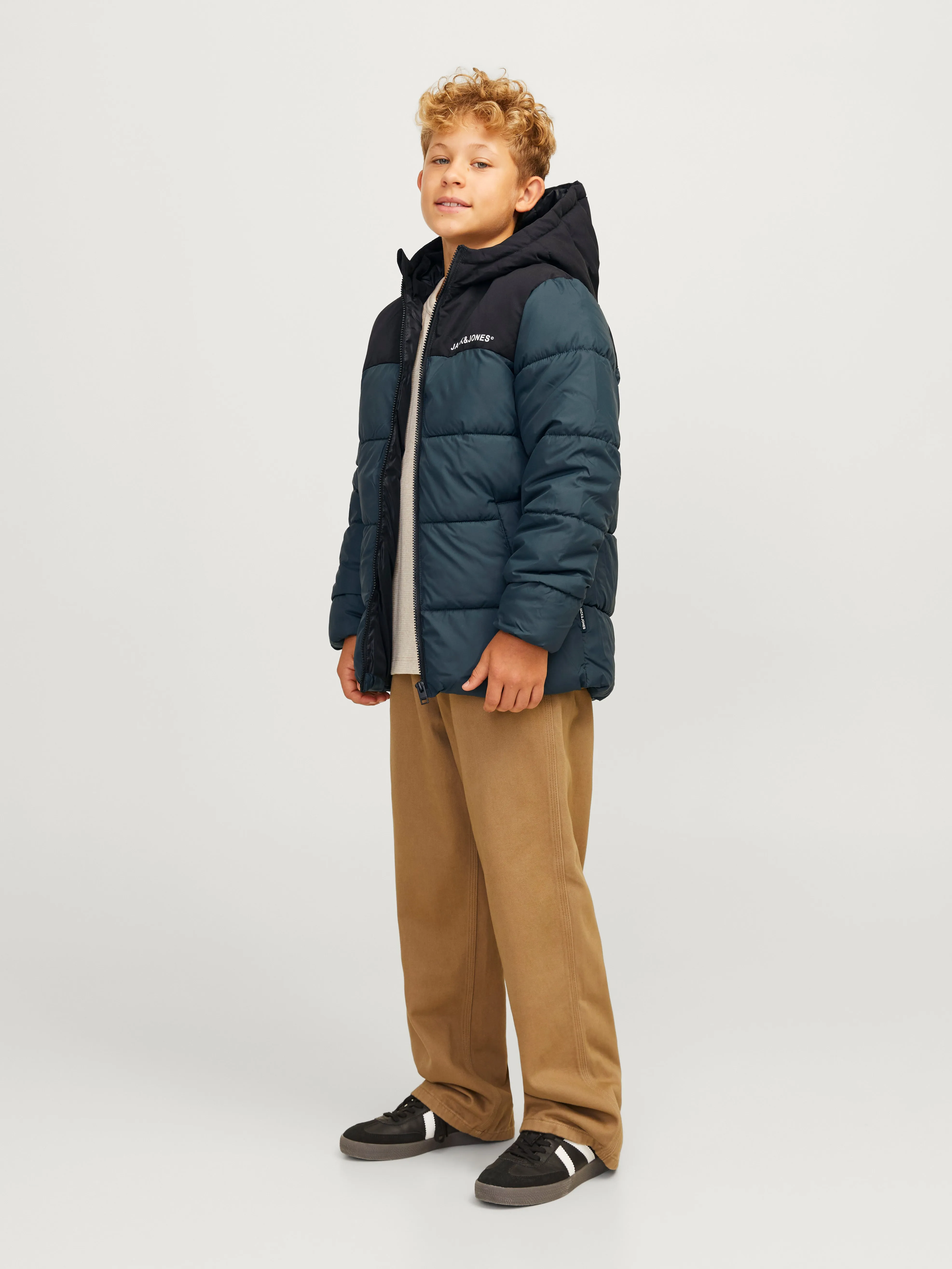 Chaqueta corta acolchada Junior | Azul intermedio | Jack & Jones®