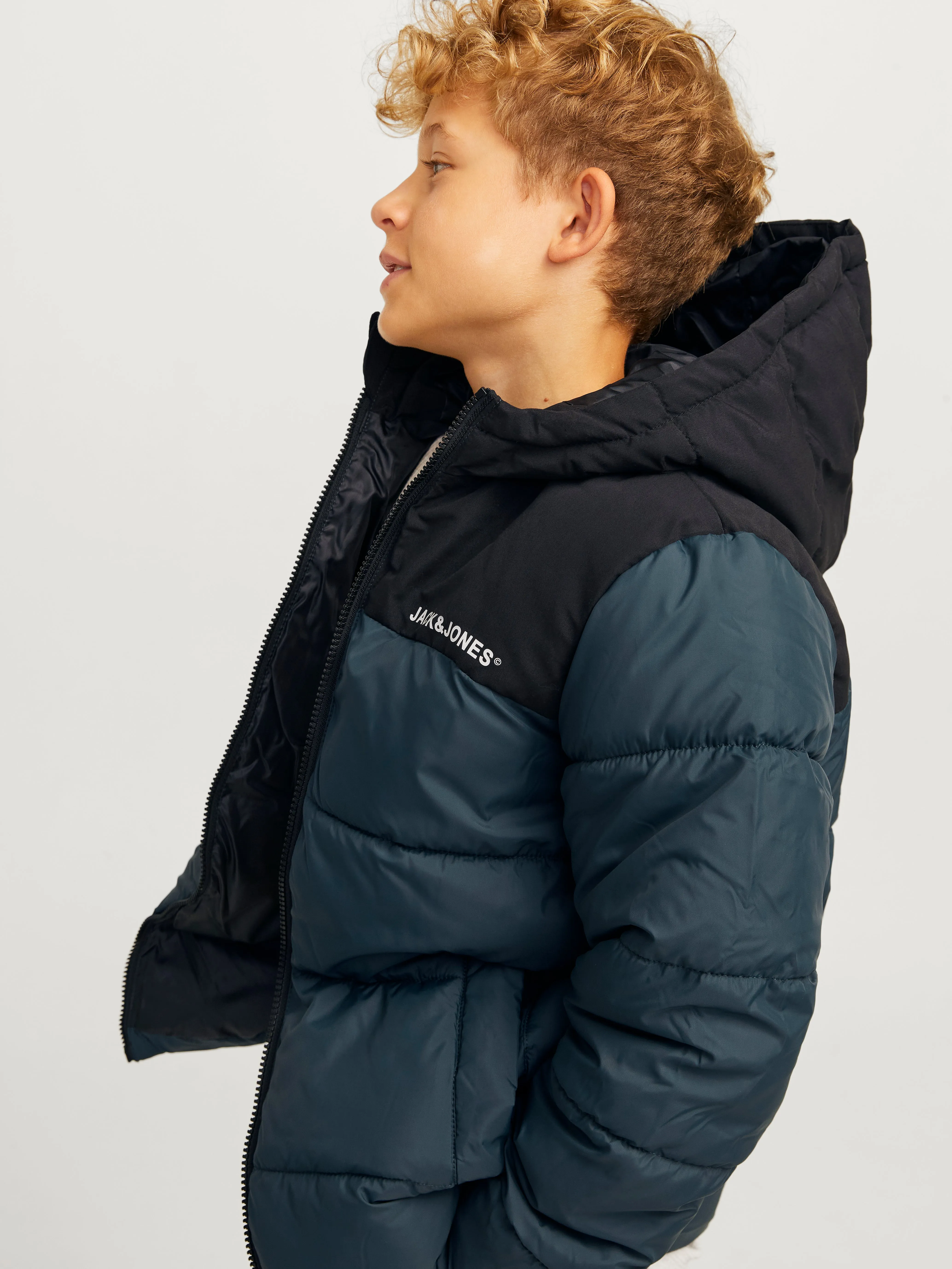 Chaqueta corta acolchada Junior | Azul intermedio | Jack & Jones®