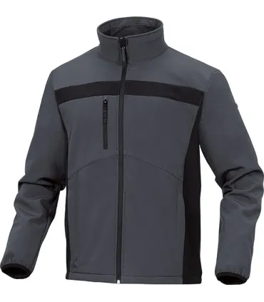 CHAQUETA CORTAVIENTO SOFTSHELL LULEA2 M GRISNEGRA