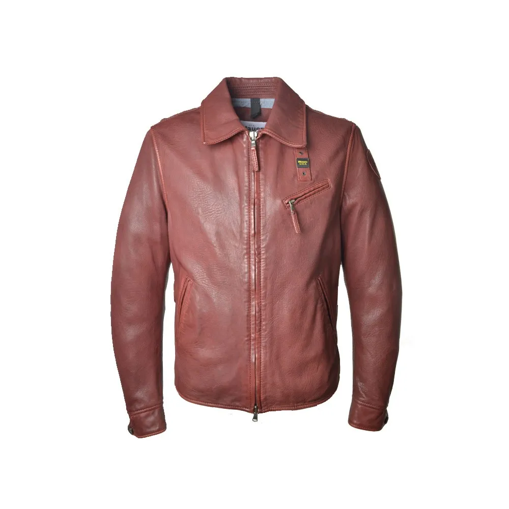 Chaqueta de Piel Blauer SBLUL02231 Color Granate