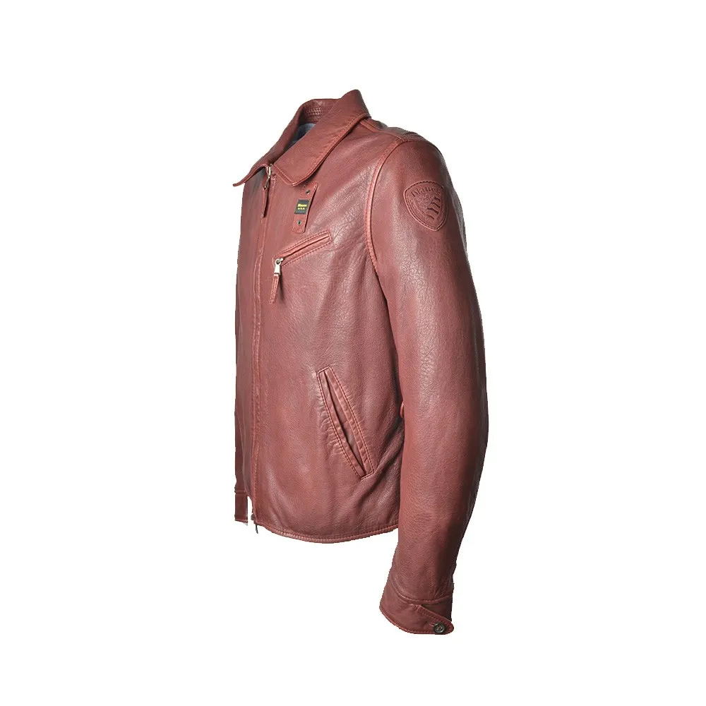 Chaqueta de Piel Blauer SBLUL02231 Color Granate