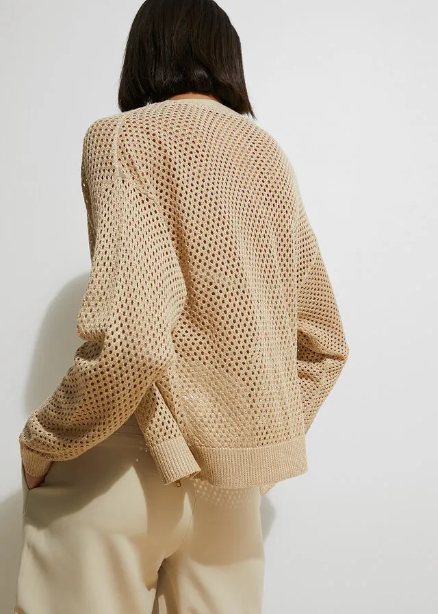 CHAQUETA DE PUNTO ARENA CLAROORO
