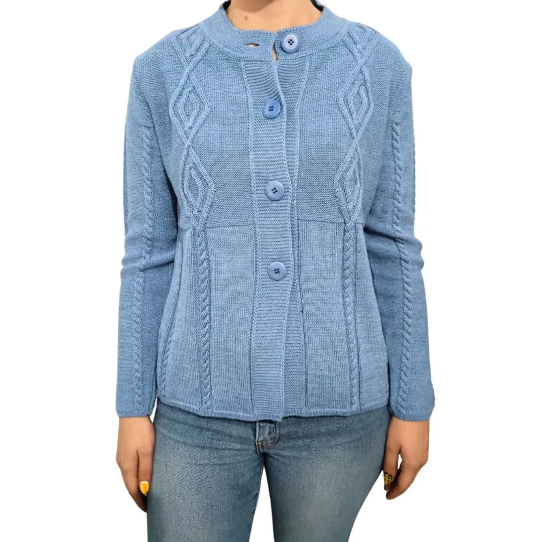 Chaqueta señora azul grisáceo