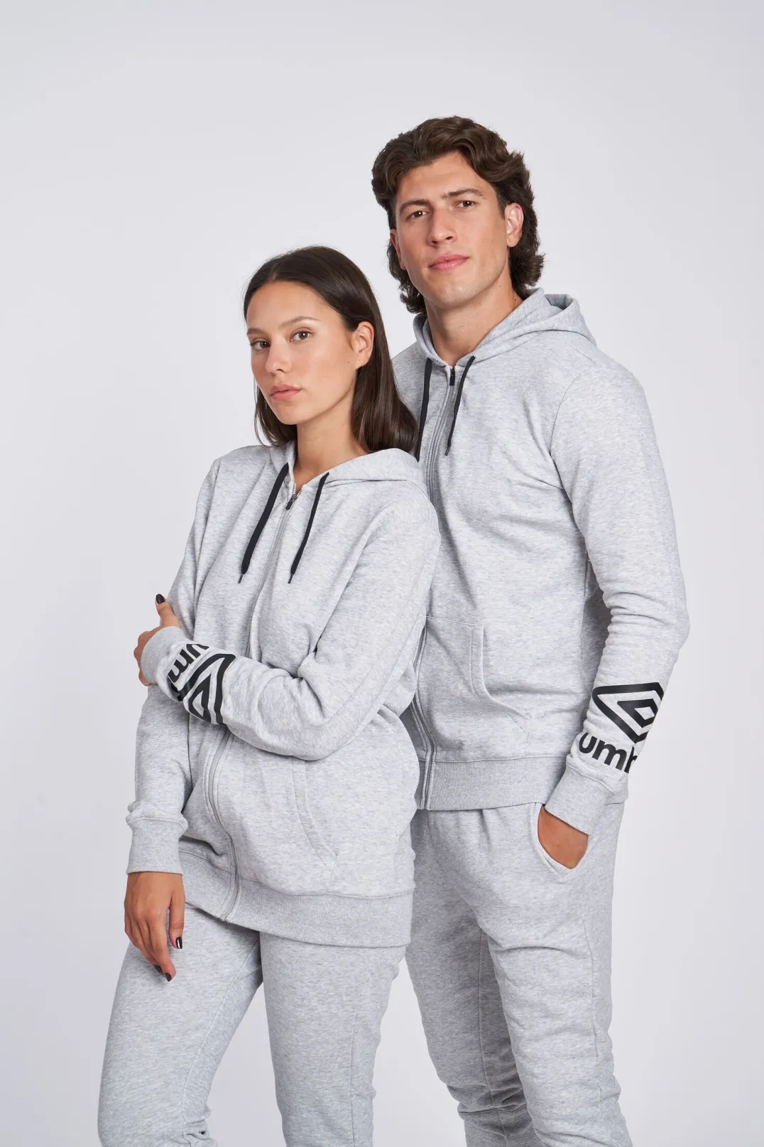 CHAQUETA UMBRO FW TERRACE ZIP HOODIE GREY