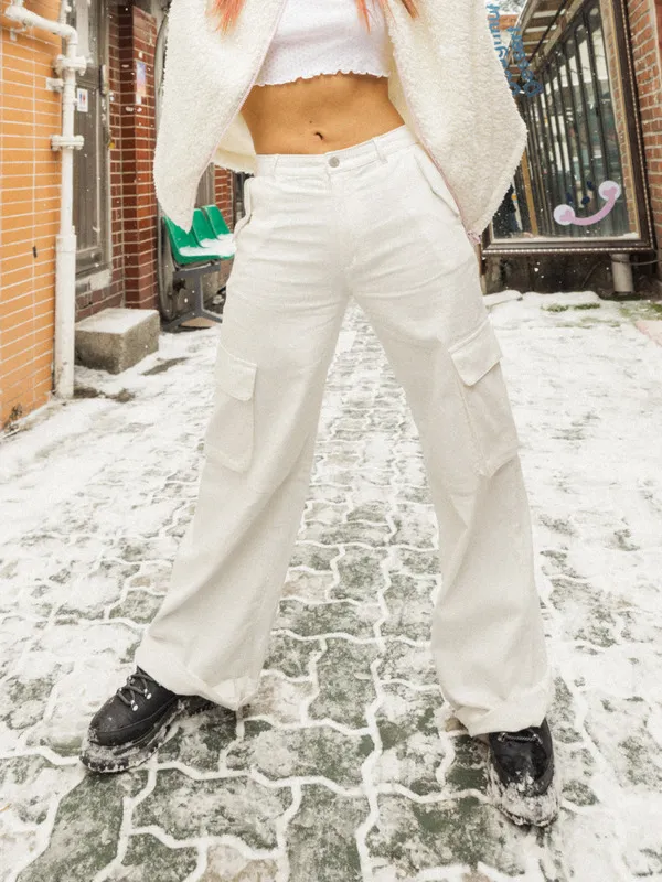 CHLOE KIM  PANTAL&OACUTE;N CARGO PARA MUJER