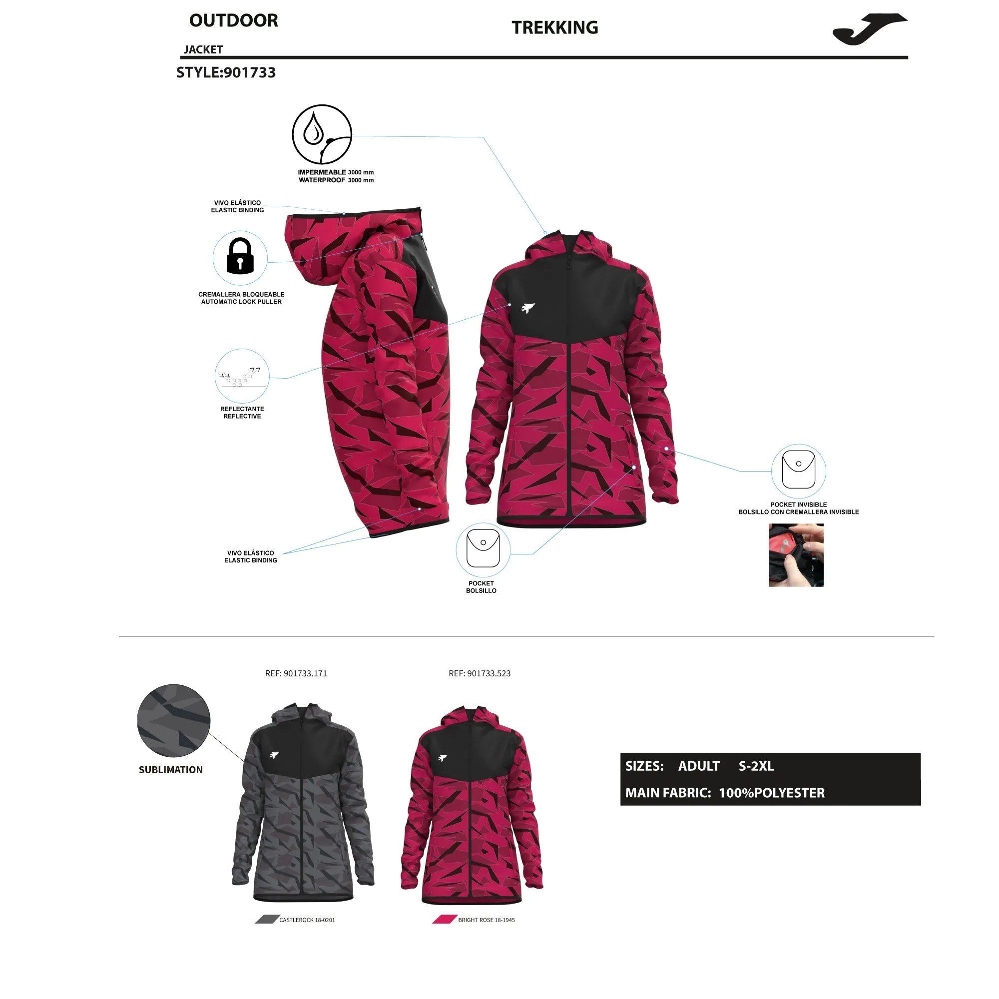 Chubasquero mujer Explorer antracita